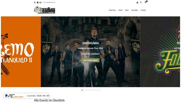 headlinemusic.de screenshot