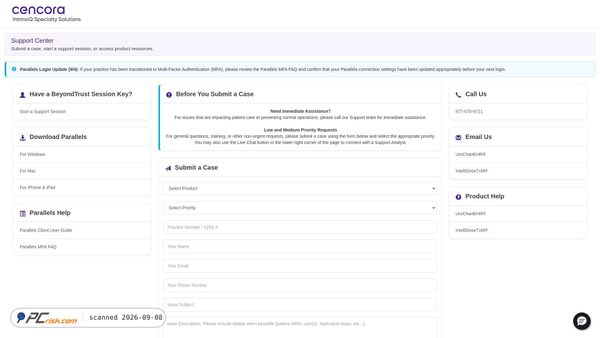 help.urochartehr.com screenshot