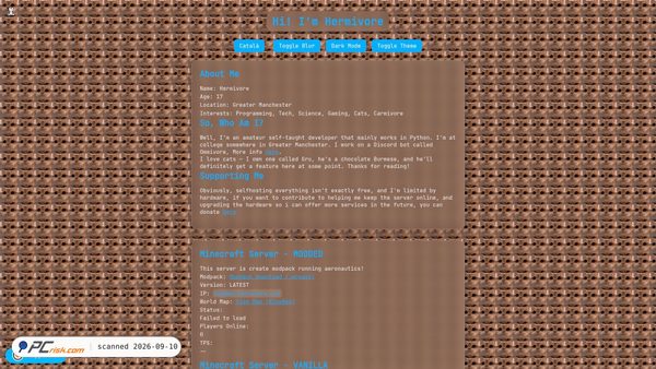 hermivore.cat screenshot