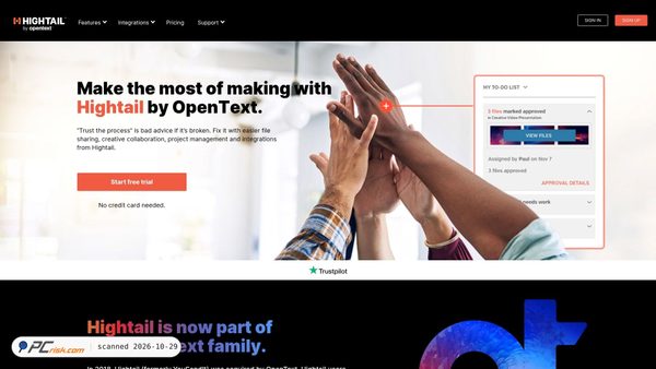hightailspaces.com screenshot
