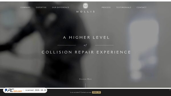 hollisautobody.com screenshot