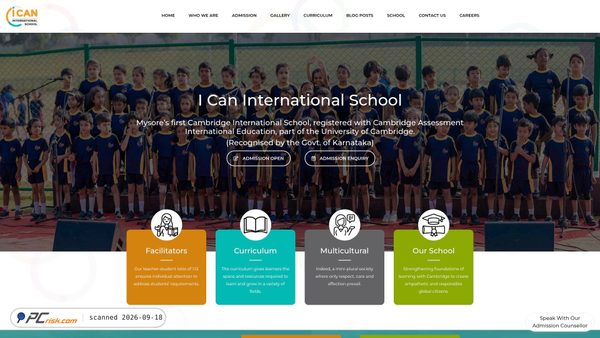 icanschool.edu.in screenshot