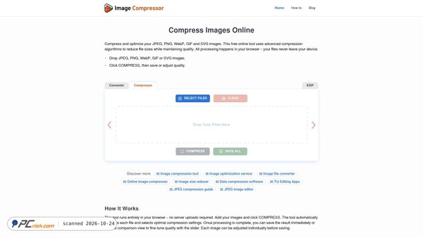 imagecompressor.com screenshot
