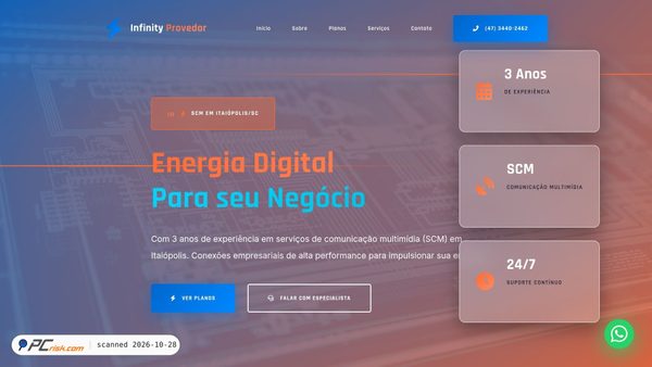 infinityprovedordeinternet.com screenshot