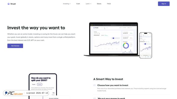 itrustinvestment.com screenshot