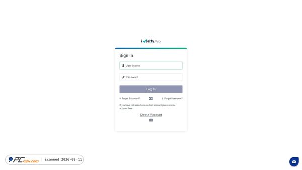 iverify.iverifypro.com screenshot