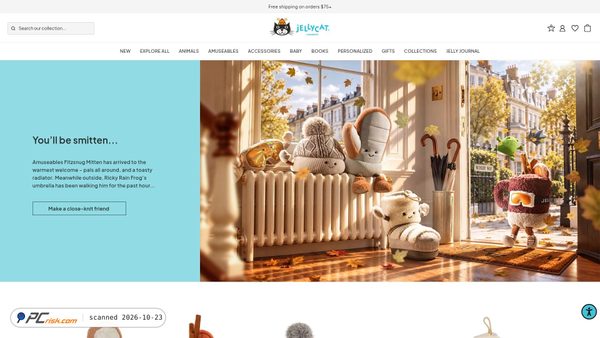 jellycat.com screenshot