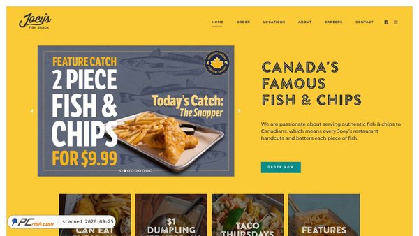 joeysfishshack.com screenshot