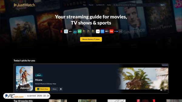 justwatch.com screenshot