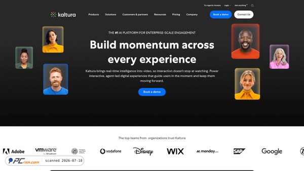 kaltura.com screenshot