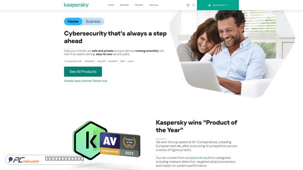 kaspersky.com screenshot