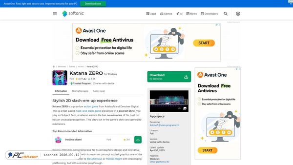 katana-zero.en.softonic.com screenshot