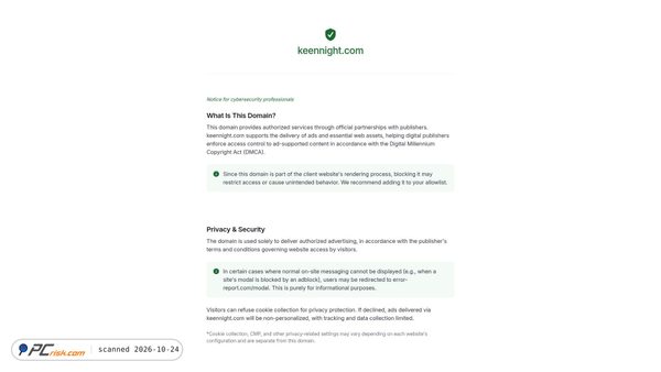 keennight.com screenshot