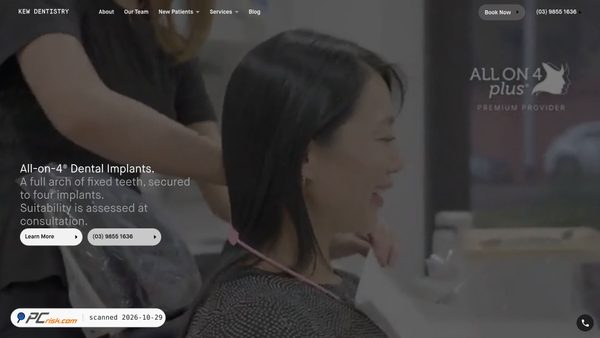 kewdentistry.com.au screenshot