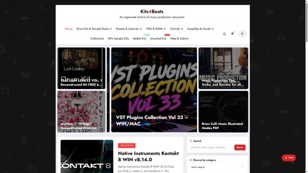 kits4beats.com screenshot