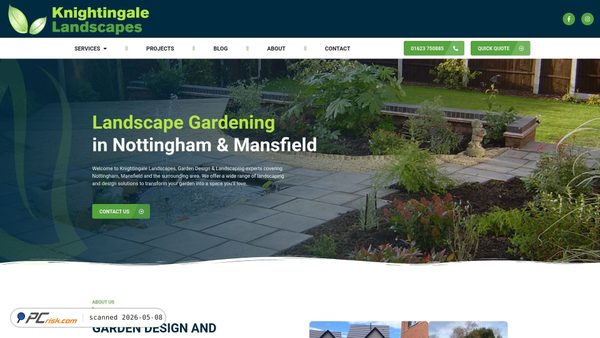 knightingale-landscapes.com screenshot