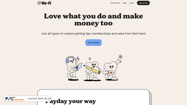 ko-fi.com screenshot