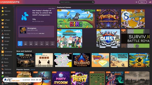 kongregate.com screenshot