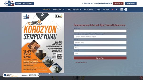 korozyondernegi.org.tr screenshot