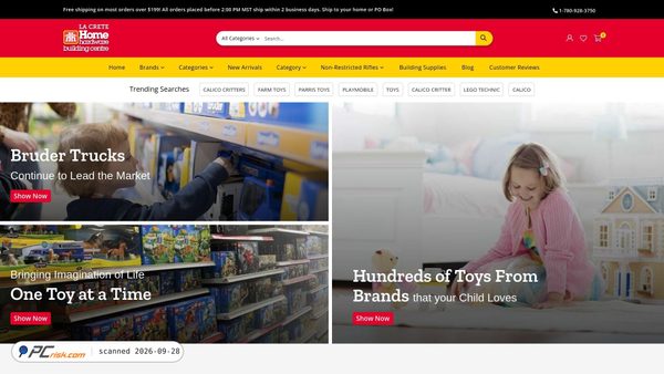 lacretehomehardware.ca screenshot