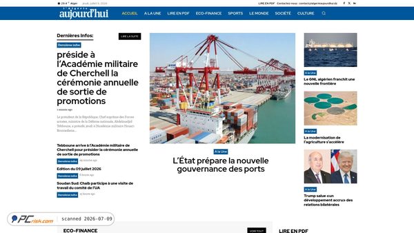 lalgerieaujourdhui.dz screenshot
