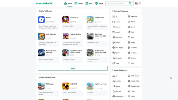 latestmodsapk.com screenshot