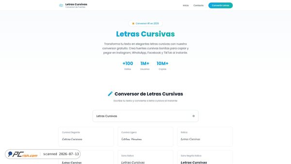 letrascursivas.tech screenshot