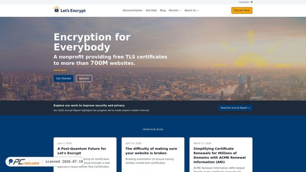 letsencrypt.org screenshot