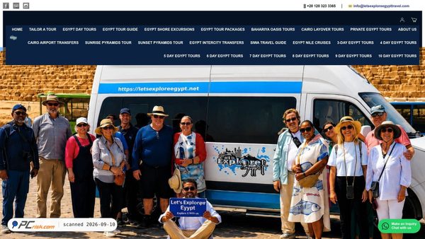 letsexploreegypttravel.com screenshot