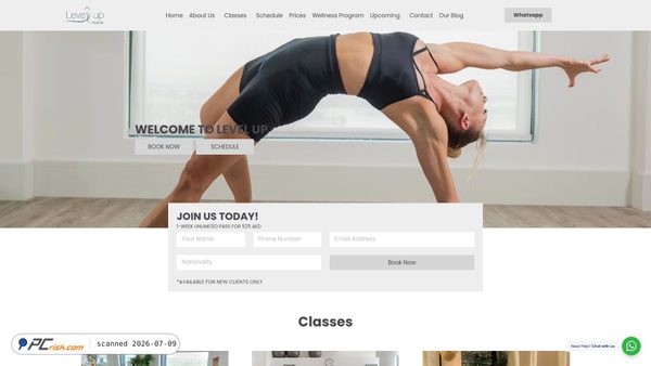 leveluppilates.ae screenshot