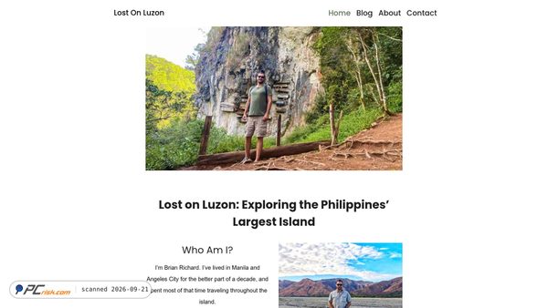 lostonluzon.com screenshot