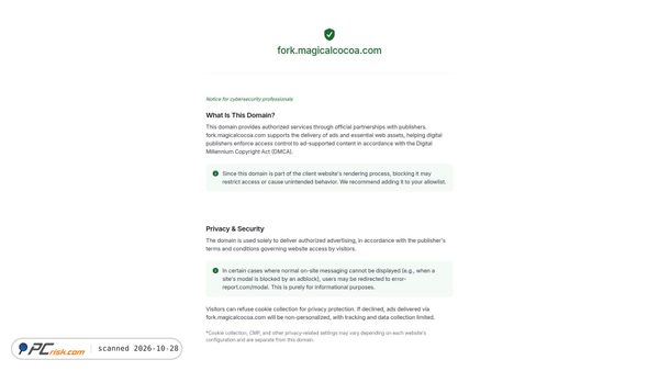 magicalcocoa.com screenshot