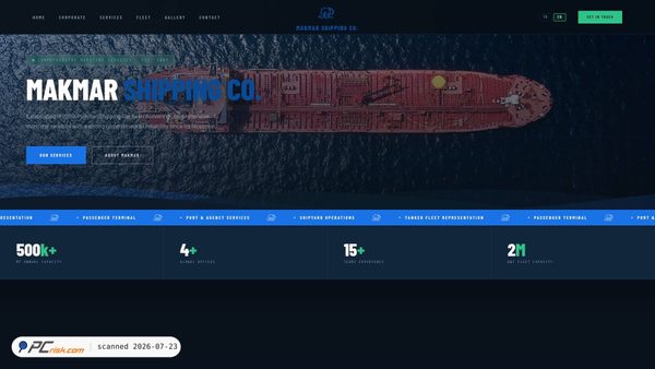 makmarshipping.com screenshot