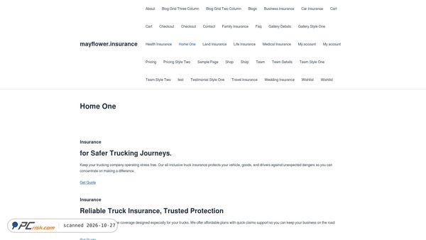mayflower.insurance screenshot