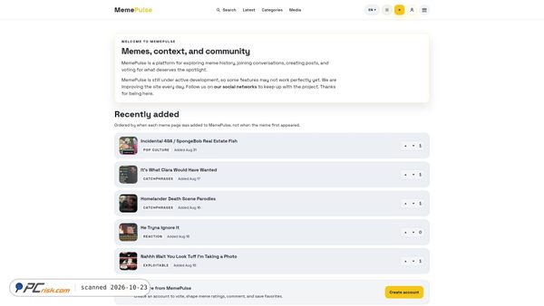 memepulse.net screenshot