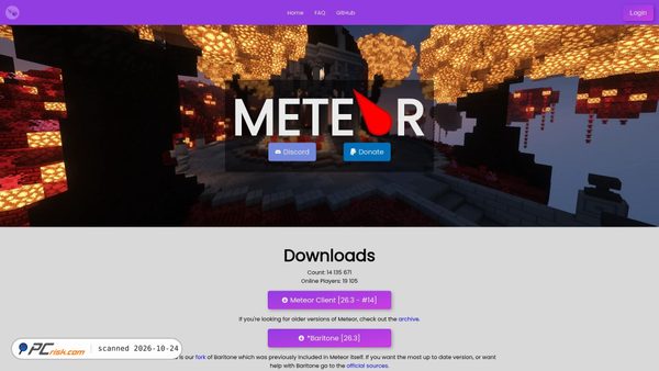 meteorclient.com screenshot