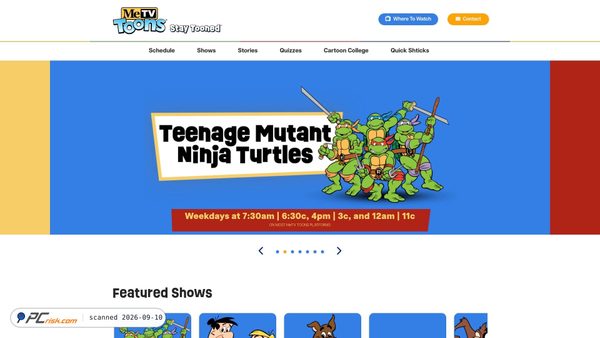 metvtoons.com screenshot