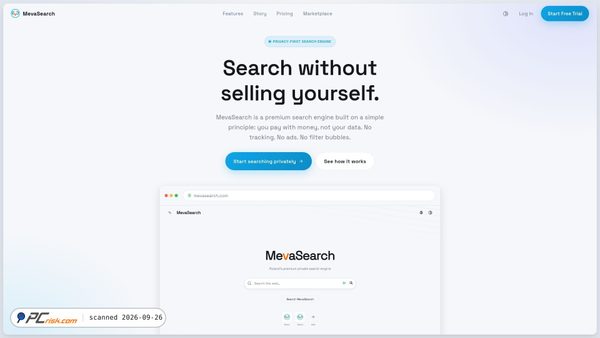 mevasearch.com screenshot