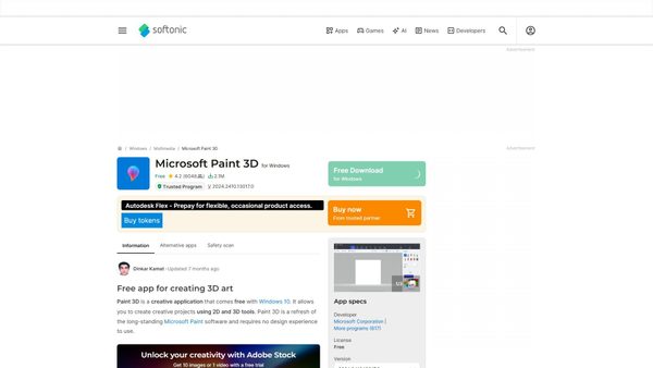 microsoft-paint-3d.en.softonic.com screenshot