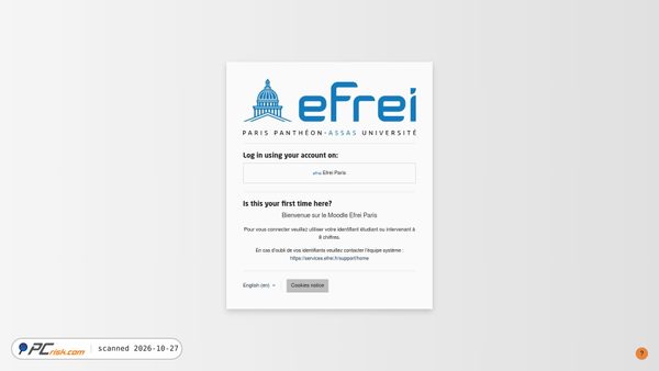moodle.myefrei.fr screenshot