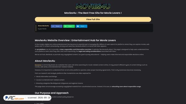 movies4u.foo screenshot