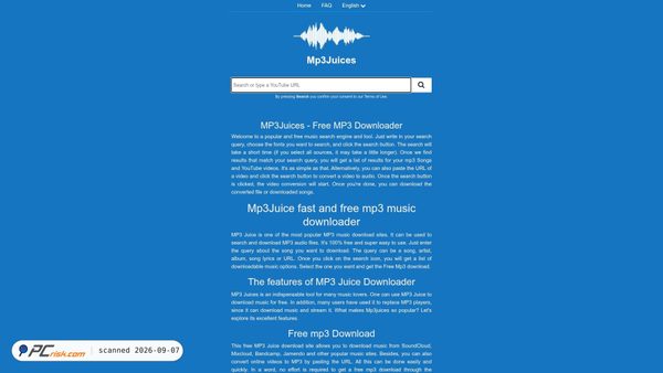 mp3juices.mobi screenshot