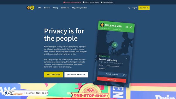 mullvad.net screenshot