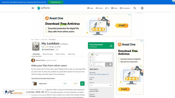 my-lockbox.en.softonic.com screenshot
