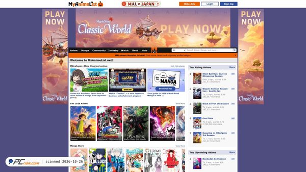 myanimelist.net screenshot