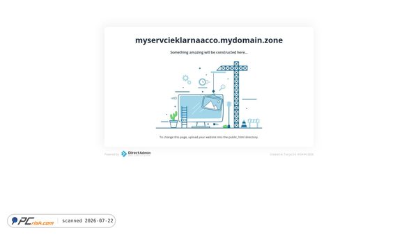 myservcieklarnaacco.mydomain.zone screenshot