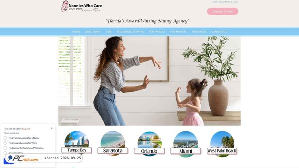 nannieswhocare.com screenshot