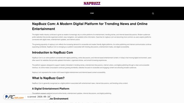 napbuzz.co.uk screenshot