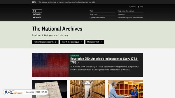 nationalarchives.gov.uk screenshot