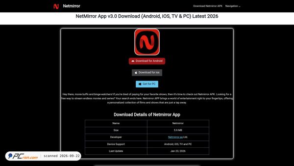 netmirrors.org screenshot